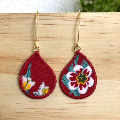 Boucles d'oreilles Recyclé Main