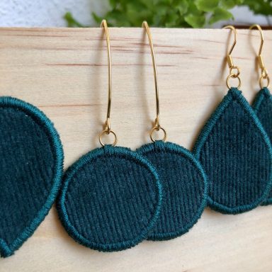 Boucles d'oreilles Recyclé Main